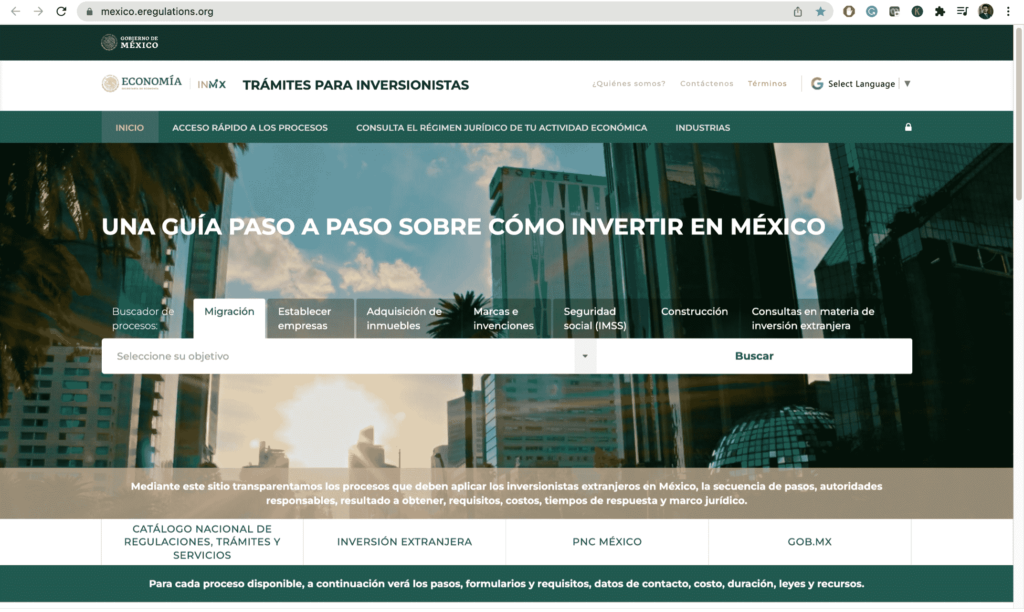 Invest in Mexico - Government Procedures
